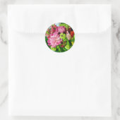 Peony Bouquet Runder Aufkleber (Tasche)