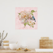 Peony Bouquet und Hummingbird Poster (Küche)