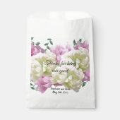 Peony Bouquet Vielen Dank für die Bevor Bag Geschenktütchen (Vorderseite)