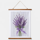 Peony Bouquet Wall Tapestry Wandteppich Mit Holzrahmen (Vorderseite)