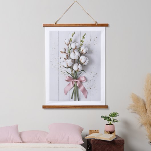 Peony Bouquet Wall Tapestry Wandteppich Mit Holzrahmen (Schlafzimmer)