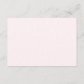 Peony Bouquet Wedding Reception Begleitkarte (Rückseite)