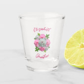 Peony Bouquet Wedding Schnapsglas (Vorderseite)