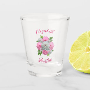 Peony Bouquet Wedding Schnapsglas