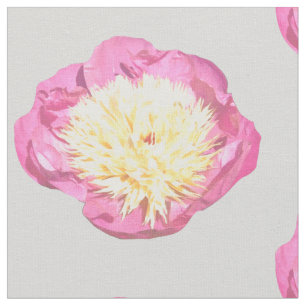 Peony Bowl of Beauty Blume rosa und grau Stoff