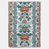 Peony Brocade Decke (Vorderseite Vertikal)