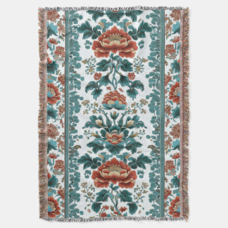 Peony Brocade Decke