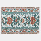 Peony Brocade Decke (Vorderseite)