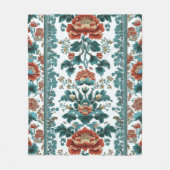 Peony Brocade Fleecedecke (Vorderseite)