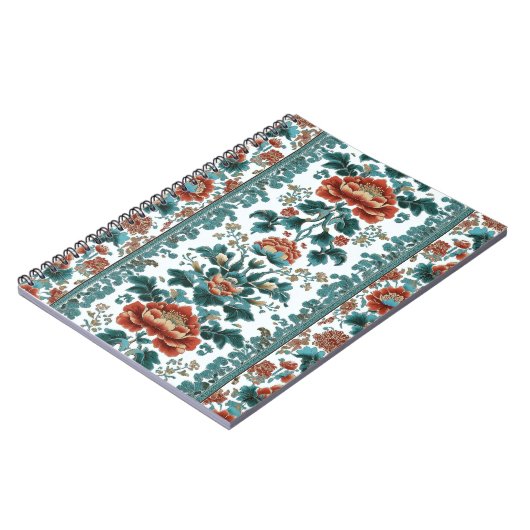 Peony Brocade Notizblock (Linke Seite)