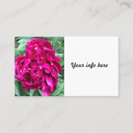 Peony Business Card Visitenkarte