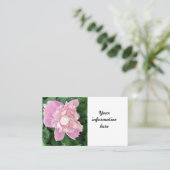 Peony Business Card Visitenkarte (Stehend Vorderseite)
