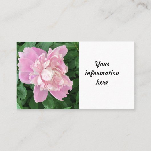 Peony Business Card Visitenkarte (Vorderseite)