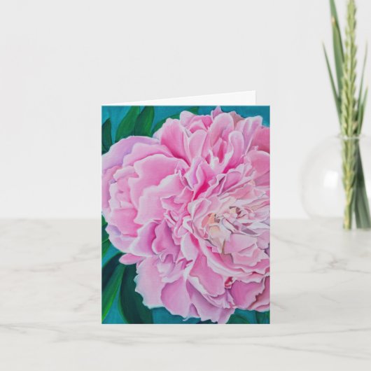 Peony Card Dankeskarte (Vorderseite)