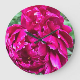 Peony Clock Große Wanduhr