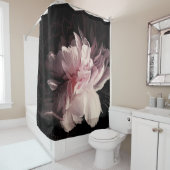 Peony Dark Wall: Design der bemalten Blume Duschvorhang (Beispiel)
