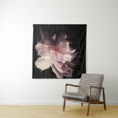 Peony Dark Wall: Design der bemalten Blume Wandteppich (Beispiel (Horizontal))