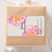Peony Dropper Flasche Labels (Insitu)