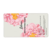 Peony Dropper Flasche Labels (Vorne)