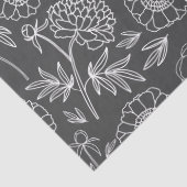 Peony Elegance mit bearbeitbarem Hintergrund Seidenpapier (Detail)