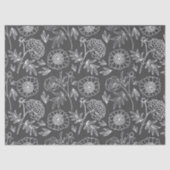 Peony Elegance mit bearbeitbarem Hintergrund Seidenpapier (Vorderseite)