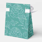 Peony Elegance Wedding Geschenkschachtel (Rückseite)