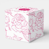 Peony Elegance Wedding Geschenkschachtel (Rückseite)