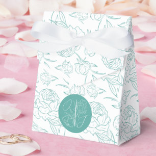 Peony Elegance Wedding Geschenkschachtel