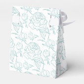 Peony Elegance Wedding Geschenkschachtel (Rückseite)