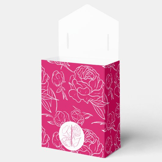 Peony Elegance Wedding Geschenkschachtel (Geöffnet)