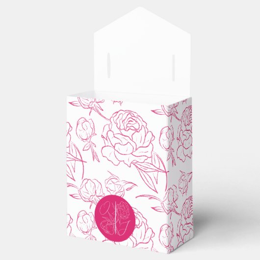 Peony Elegance Wedding Geschenkschachtel (Geöffnet)