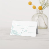 Peony Elegance Wedding Platzkarte (Vorderseite)