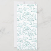 Peony Elegance Wedding Program (Rückseite)