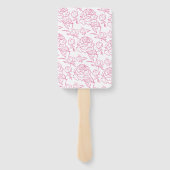 Peony Elegance Wedding Program Fächer (Rückseite)