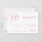 Peony Elegance Wedding RSVP Card Dankeskarte (Vorderseite)