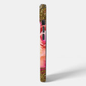 Peony Elegant Fluff Monogram Case-Mate iPhone Hülle (Rückseite / Links)