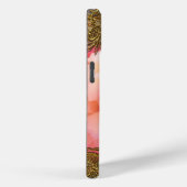 Peony Elegant Fluff Monogram Case-Mate iPhone Hülle (Rückseite / Rechts)