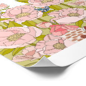 Peony Fairy House Art Print Poster (Ecke)