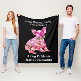 Peony Fill French Bulldog Persönlichkeitsmerkmale Fleecedecke