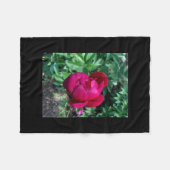 Peony Fleece Blanket (Vorderseite (Horizontal))