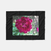Peony Fleece Blanket (Vorderseite (Horizontal))