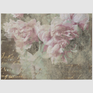 ** Peony Floral AR23 Decoupage Vintag Viktorianisc Seidenpapier