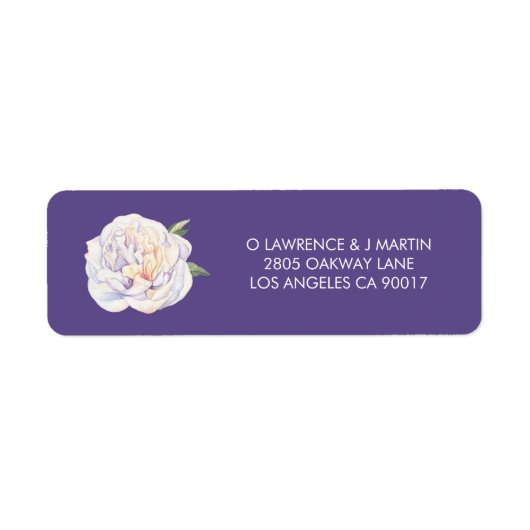 Peony Floral Bloom Violet Lila (Vorne)