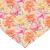 Peony Floral Cotton Tableclout Tischdecke (Schrägansicht)