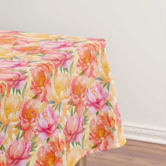 Peony Floral Cotton Tableclout Tischdecke (Beispiel)