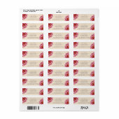 Peony Floral Future Mr. Wedding Rücksendeadresse (Vorne)