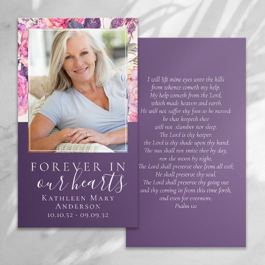 Peony Floral in unserer Herz-Gedächtniskarte