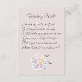 Peony Floral Mauve Hochzeitsplanung Begleitkarte
