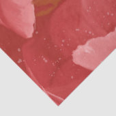 Peony Floral Pink Burgund Moderne Kunst Seidenpapier (Detail)