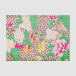 Peony Floral Print Vintages japanisches Retro-Must Seidenpapier